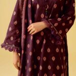 2 Piece - Printed Embroidered Suit - 424015754