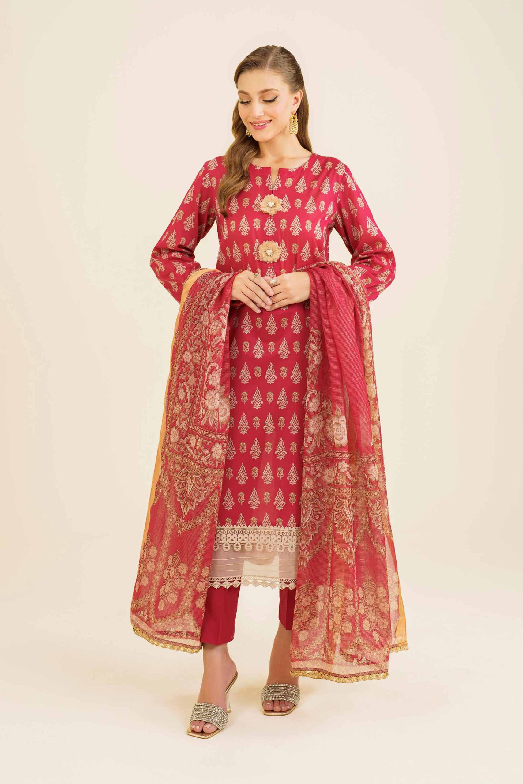 3 Piece - Jacquard Embroidered Suit2
