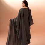 3 Piece - Jacquard Embroidered Suit3