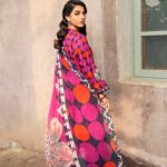 3 Piece - Printed Embroidered Suit - 424011983