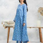 Unstitched Mid Blue Printed Lawn 3 Piece5