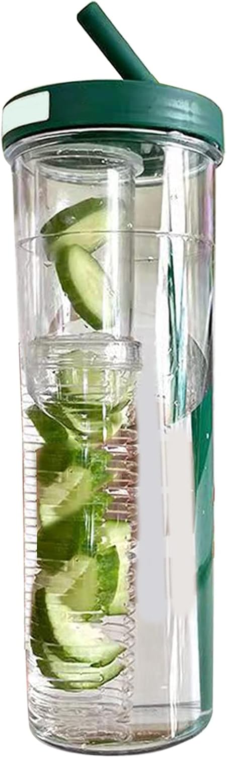 Foldable Straw Water Bottle BPA Free